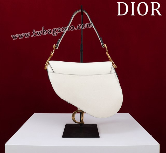 Dior专柜新款迪奥高仿原单长肩带大小号牛皮马鞍包手拎斜挎包 djfk1809